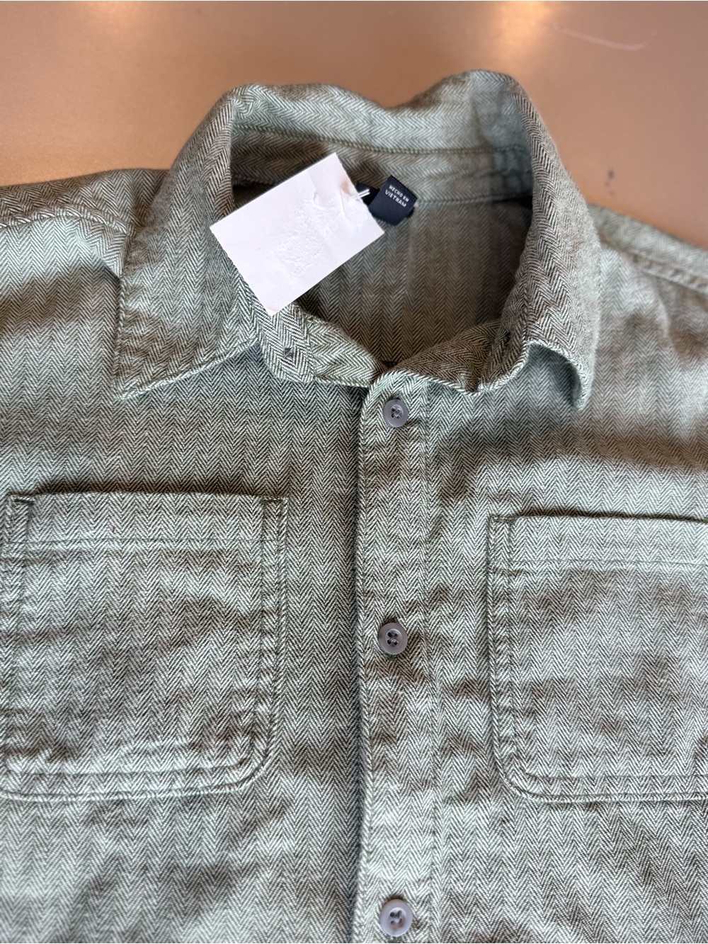 Target Kids Sage Ribbed Button-Front Shirt - Picture 6 of 8